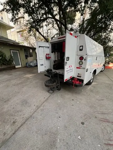 Magnet Plumbing service vehicle on-site for Faucet Repair in East Little Havana